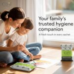 CARYL Germ Protection Wipes With Aloe Vera Extract | Multi-Purpose Disinfectant Wet Wipes for Hands and Surfaces | Anti-Germ Cleansing Facial Wipes | Gentle on Skin, Paraben-Free & Dermatologically Tested - 72 Single Sachets - Image 3