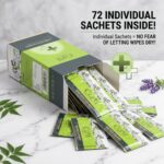 CARYL Germ Protection Wipes With Aloe Vera Extract | Multi-Purpose Disinfectant Wet Wipes for Hands and Surfaces | Anti-Germ Cleansing Facial Wipes | Gentle on Skin, Paraben-Free & Dermatologically Tested - 72 Single Sachets - Image 5