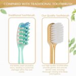HICOBER Golden Orthodontic Ultra Soft Bristles Manual Teethbrush for Men, Women Soft Bristle for Enamel Care, Braces Brush Toothbrush, Sensitive Tooth Brush with Soft Rounded Bristles for Adults - Image 4