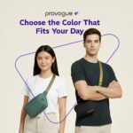 Provogue Nomad Waist Bag for Men & Women, Crossbody Waist Pouch with Zippered Compartment & Adjustable Strap,Multipurpose Fanny Pack for Travel & Outdoor Activities Chest Bag, Sage Green - Image 3