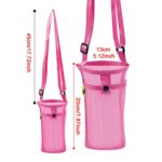 Water Bottle Carrier Trendy Water Bottle Sleeve for Trekking Camping Outdoor Rose Red| Sports Equipment | Outdoor Sports Gear | Exercise Gear - Image 5