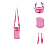 Water Bottle Carrier Trendy Water Bottle Sleeve for Trekking Camping Outdoor Rose Red| Sports Equipment | Outdoor Sports Gear | Exercise Gear - Image 9