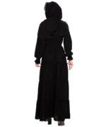 Premium Dubai Pattern Women's Burqa/Burkha for Any Occasion - Trending Islamic Wear for Girls and Women (Black) - Image 5