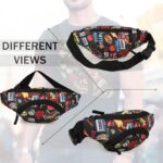 Waist Bag for Men,Women/Fanny Pack for Hiking Travel Camping Running Sports Outdoors/Money Belt with Adjustable Strap (Multicolor Green Zip) - Image 5