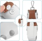 Golf Ball Waist Bag, Carry Pouch With Tee Holder, Buckle, Clip for Women Men Belt (Brown) - Image 3