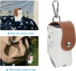 Golf Ball Waist Bag, Carry Pouch With Tee Holder, Buckle, Clip for Women Men Belt (Brown) - Image 4