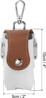 Golf Ball Waist Bag, Carry Pouch With Tee Holder, Buckle, Clip for Women Men Belt (Brown) - Image 5
