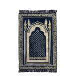 KETOSTICS® Chenille Soft Prayer Mat Foldable 4x2 feet (Blue Taj) - Image 3