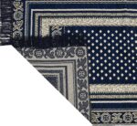 KETOSTICS® Chenille Soft Prayer Mat Foldable 4x2 feet (Blue Taj) - Image 4