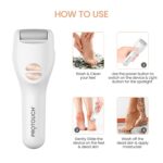 PROTOUCH Bliss Callus Remover | Rechargeable Electric Foot Scrubber for Dead Skin & Cracked Heels | 3 Roller Heads, 2 Speeds | Professional Pedicure Tool | 1 Year Doorstep Warranty - Image 5
