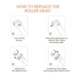 PROTOUCH Bliss Callus Remover | Rechargeable Electric Foot Scrubber for Dead Skin & Cracked Heels | 3 Roller Heads, 2 Speeds | Professional Pedicure Tool | 1 Year Doorstep Warranty - Image 7