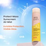 SWISS BEAUTY Protect Maxx Sunscreen Air Mist | SPF 50 PA+++ | With Niacinamide | UVA+UVB Protection For All Skin Type | Even Over Makeup | For Face & Body | 80ml - Image 3