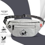 WORLD STAR Waist Bag for Men & Women | Fanny Pack for Men | Trendy Mobile Waist Pouch Pocket Bag for Girls and Boys | Waterproof Hip and Side Bags for Outdoor Hiking Travel (Light Grey) - Image 3
