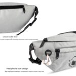 WORLD STAR Waist Bag for Men & Women | Fanny Pack for Men | Trendy Mobile Waist Pouch Pocket Bag for Girls and Boys | Waterproof Hip and Side Bags for Outdoor Hiking Travel (Light Grey) - Image 5