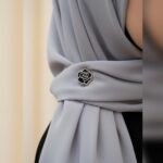 Cute Black & White Hijab Scarf Pin / Needle / Brooch - Image 4