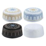 Islamic Muslim Mens Prayer Kufi Hat Skull Cap Turkish Namaz Topi Yellow Clothing, Shoes & Accessories|Mens Accessories|Hats - Image 5