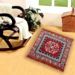 Elegant Prayer Mat Multipurpose Sitting Pooja Aasni Square Chatai Mat Comfortable Sitting Ideal for Pooja and Other Occasions Travel Mat Pack of 1(Random Color Will Be Sent) - Image 7