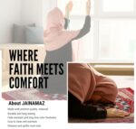 BSB HOME Prayer Aasan/Meditation Mat - Velvet Mat for Pooja, Meditation, Namaz - Maroon and Blue 70cm X 110cm - Perfect Aasan for Puja/Prayer - Floor Mat for Sitting, Multipurpose Rug - Image 4