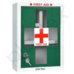 Plantex Metal Emergency First Aid Box for Home/Medical Kit Box for Medicine Storage with Multi Compartments for School, Office - Lockable (Green & White) Big Size, Wall Mount - Image 5