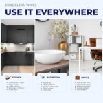 Disinfecting Surface Wipes, Disinfectant Multi Purpose Wet Wipes for Sanitizing Surfaces, 100 Pulls, Lemon, Pack of 1 - Image 6