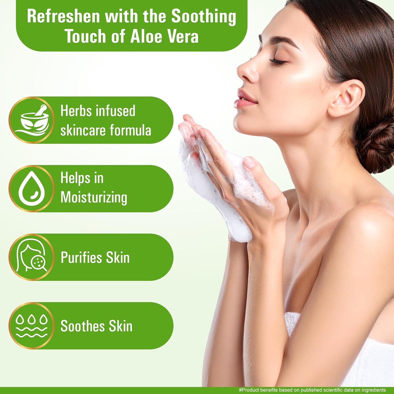 Multani Natural Aloe Vera Soap For Bath (125 Gm - Pack Of 3) | Helps In Reducing Acne | For Deep Hydration & Glow | For Pigmentatio & Sun Damage | Helps Rejuvenate Dull & Tired Skin | Paraben Free | Clinically Tested | For All Skin Types | Soap Bar For Men & Women - Image 5