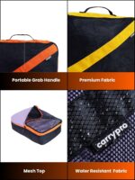 Carrypro Packing Cubes Travel Organizer for Men and Women, 6 Pcs Shoe Pouch Toiletry Kit, Premium Polyster for Travel Clothes, Multi Color - Image 3