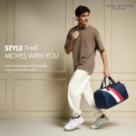 Tommy Hilfiger Polyester 44 cms Navy + White +Red Gym Shoulder Bag (TH/JORDEN081504) - Image 3