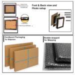 Hawai Mecca Madina Ayatul Kursi Muslim Islamic Quotes Wooden Wall Hanging Religious Photo Frame for Worship Use SFDI551BLKFRM 8.5x7 inch - Image 6