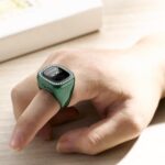 Premium Electronic Tasbih Ring with Large HD Display | Smart Prayer Counter with Azan Reminder & Alarm | Rechargeable Digital Zikr Ring for Men & Women Multi Color - Image 3