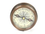 Vintage Brass Poem Compass | Handmade Marine Pocket Compass | Antique Nautical Gift for Travelers, Sailors & Collectors - Image 3