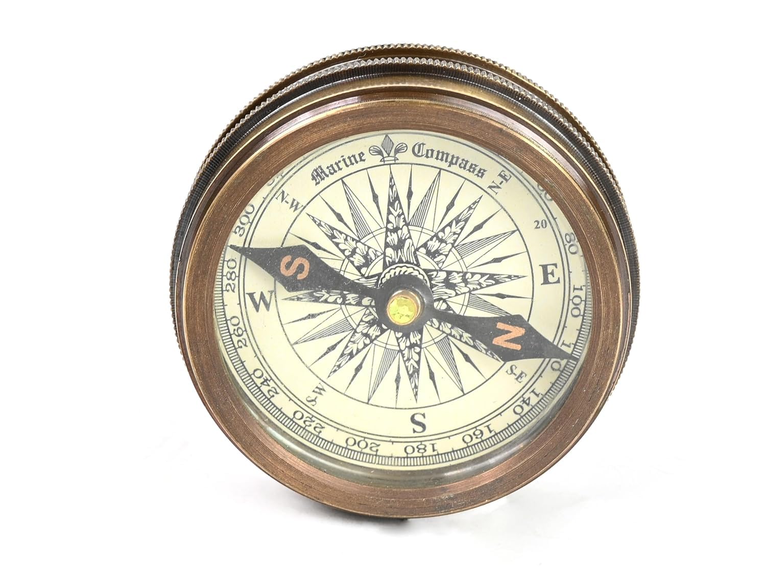 Vintage Brass Poem Compass | Handmade Marine Pocket Compass | Antique Nautical Gift for Travelers, Sailors & Collectors - Image 3