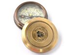 Vintage Brass Poem Compass | Handmade Marine Pocket Compass | Antique Nautical Gift for Travelers, Sailors & Collectors - Image 4
