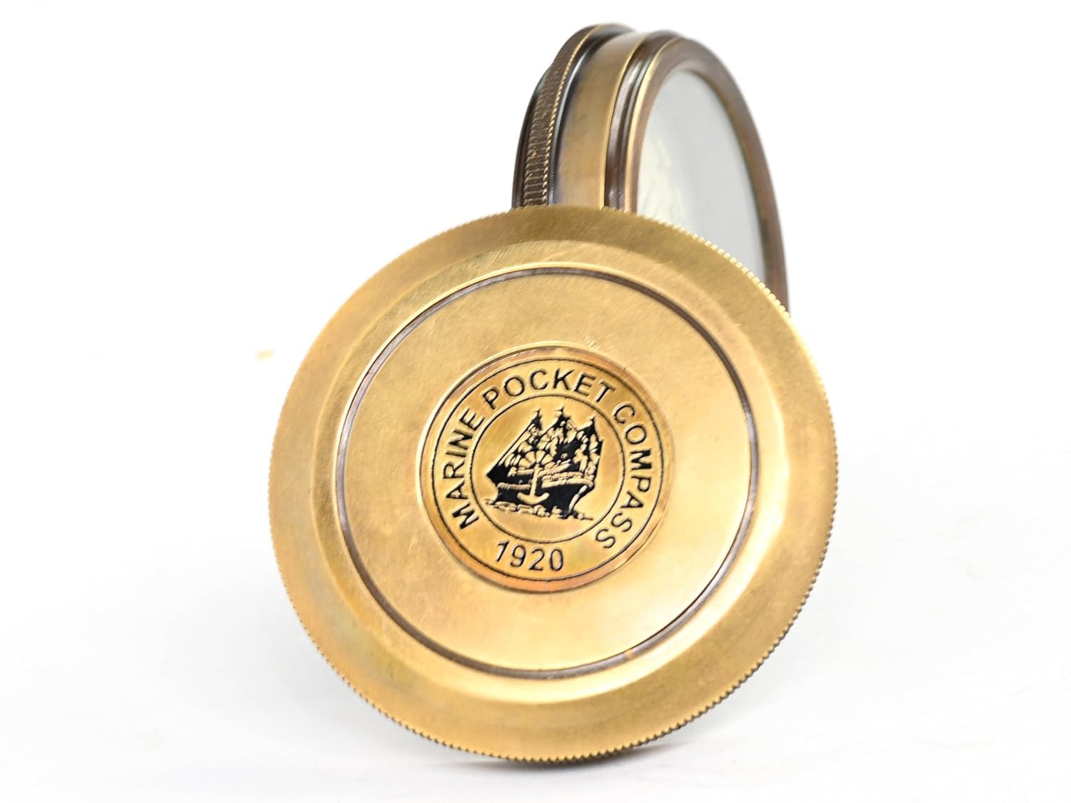 Vintage Brass Poem Compass | Handmade Marine Pocket Compass | Antique Nautical Gift for Travelers, Sailors & Collectors - Image 5