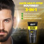 Beardo Ultra Glow Serum Sunscreen SPF 60+ PA++++| UVA/UVB Protection | No White Cast | Ultra Lightweight 3 in 1 with Niacinamide, Ceramides & Hyaluronic Acid | Non-Greasy | Designed for Men | 50g - Image 3