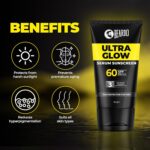 Beardo Ultra Glow Serum Sunscreen SPF 60+ PA++++| UVA/UVB Protection | No White Cast | Ultra Lightweight 3 in 1 with Niacinamide, Ceramides & Hyaluronic Acid | Non-Greasy | Designed for Men | 50g - Image 5