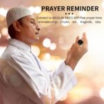 Smart Tasbih Zikr Ring,20mm (10) Muslim Digital Azan Alarm Clock,APP Support Digital Counter Prayer Reminder Rings, Waterproof 4 Digit Finger Counter for Muslims - Image 5