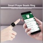 Smart Tasbih Zikr Ring,20mm (10) Muslim Digital Azan Alarm Clock,APP Support Digital Counter Prayer Reminder Rings, Waterproof 4 Digit Finger Counter for Muslims - Image 7