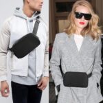 Mini Belt Bag Black Fanny Pack for Women and Men Fashionable Small Waist Pack Crossbody Bag with Adjustable Strap for Traveling,Running,Hiking,Jogging,Cycling, Black fanny bag, One Size, Classic - Image 5