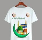 Regular Fit Fleece Cotton Round T-Shirt Regular Fit Fleece Cotton Round T-Shirt Muslim Logo Kids Tshirt Trendy Unisex Style - Image 3