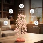 Rose Quartz Crystal Orgonite Tree for Home Decor | Healing Crystal Tree for Love, Positive Energy, Vastu & Feng Shui | Rose Quartz Money Tree for Bedroom, Meditation & Spiritual Gift - Image 4