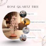 Rose Quartz Crystal Orgonite Tree for Home Decor | Healing Crystal Tree for Love, Positive Energy, Vastu & Feng Shui | Rose Quartz Money Tree for Bedroom, Meditation & Spiritual Gift - Image 5