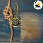 Brass Magnetic Needle Pocket Compass Device with Hook Aluminium Flat Compass 1.5 inches - Image 5