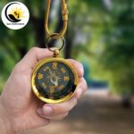 Brass Magnetic Needle Pocket Compass Device with Hook Aluminium Flat Compass 1.5 inches - Image 8