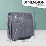 GOLD SKY Shade Stylish PU Leather Sling Cross Body Travel Office Messenger One Side Shoulder Bag for Men - Image 4