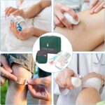House of Quirk Polyester Portable First Aid Empty Kit Pouch Emergency Survival Bag Medicine Bag For Home Office Travel Camping Sport Backpacking (Design 2 Green) - Image 4