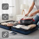 TRAVALATE Set of 4 Shoes Bag for Travel – Non-Woven Shoe Organizer for Men & Women | Lightweight, Water-Resistant, Compact Shoe Storage Pouch with Handle | Fits Up to Size 10 Shoes - Image 4