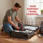 TRAVALATE Set of 4 Shoes Bag for Travel – Non-Woven Shoe Organizer for Men & Women | Lightweight, Water-Resistant, Compact Shoe Storage Pouch with Handle | Fits Up to Size 10 Shoes - Image 6