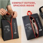 TRAVALATE Set of 4 Shoes Bag for Travel – Non-Woven Shoe Organizer for Men & Women | Lightweight, Water-Resistant, Compact Shoe Storage Pouch with Handle | Fits Up to Size 10 Shoes - Image 7