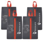 TRAVALATE Set of 4 Shoes Bag for Travel – Non-Woven Shoe Organizer for Men & Women | Lightweight, Water-Resistant, Compact Shoe Storage Pouch with Handle | Fits Up to Size 10 Shoes - Image 9