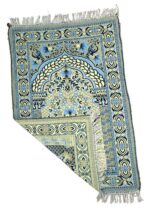 Cotton Prayer Mat 44x28 inch Musalla Janamaz for Namaz Muslim Yellow 300077 - Image 3